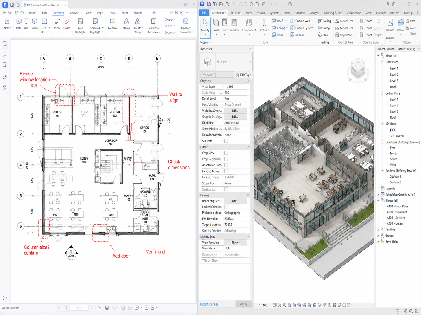 PDF to BIM Conversion details